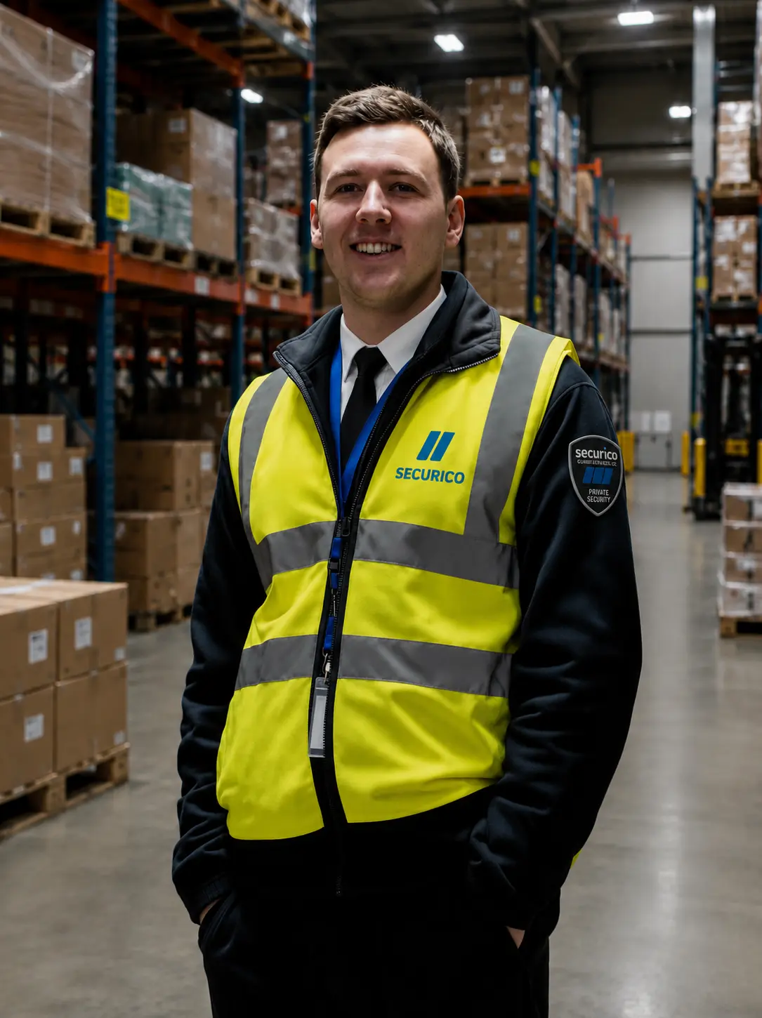 SECURICO officer covering a Acton business site
